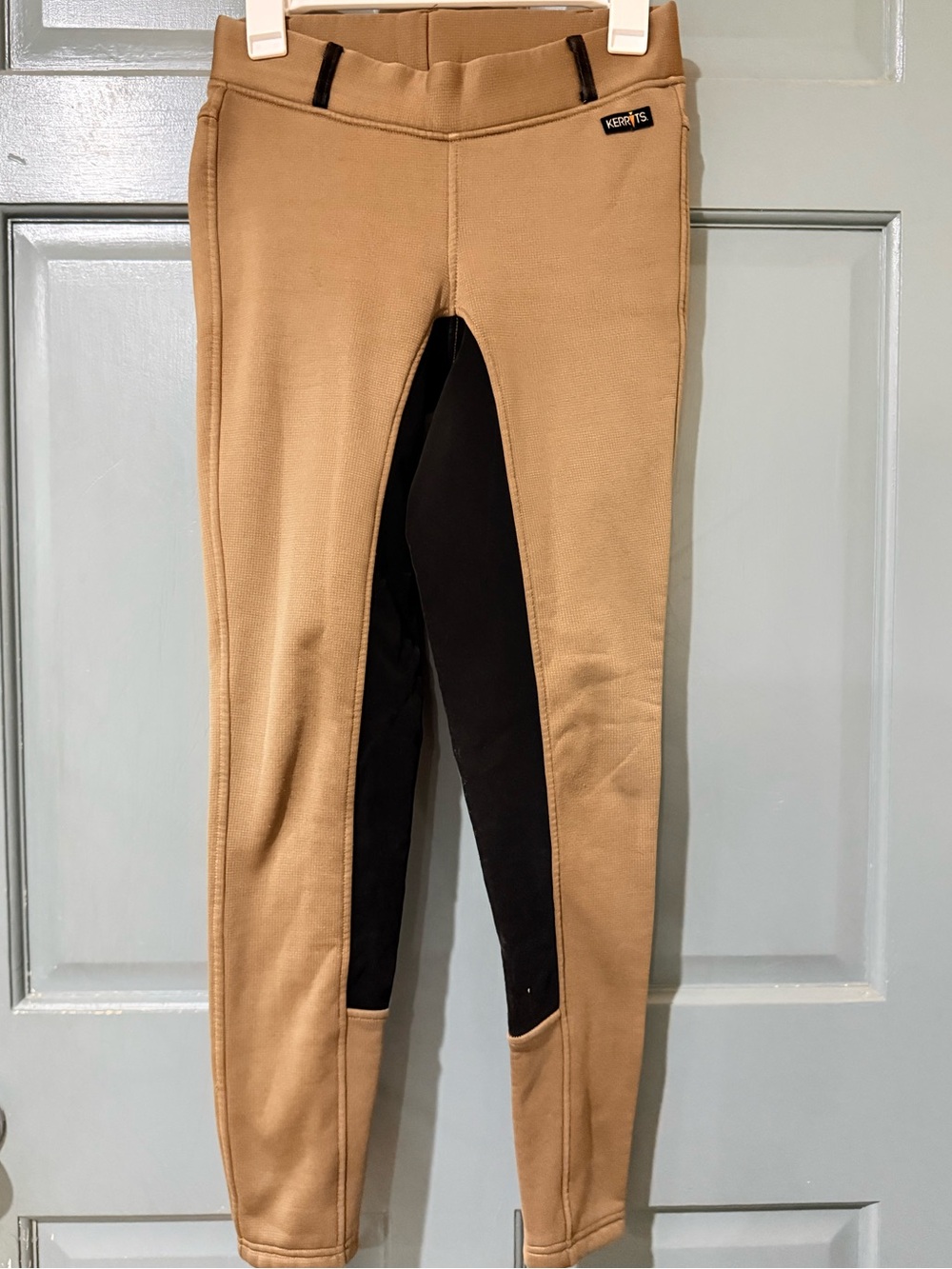 Kerrits Tan and Black Riding Leggings
